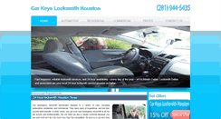 Desktop Screenshot of carkeys-locksmithhouston.com