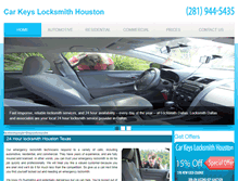 Tablet Screenshot of carkeys-locksmithhouston.com